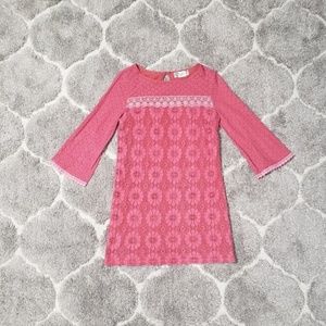 Flying Tomato Floral Crochet Boho Mini Dress Small